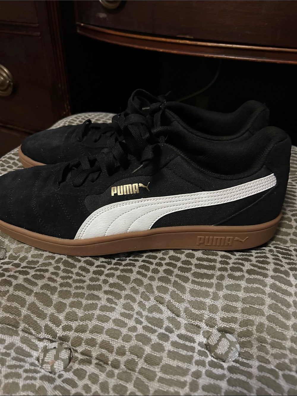 Mens puma black sneakers